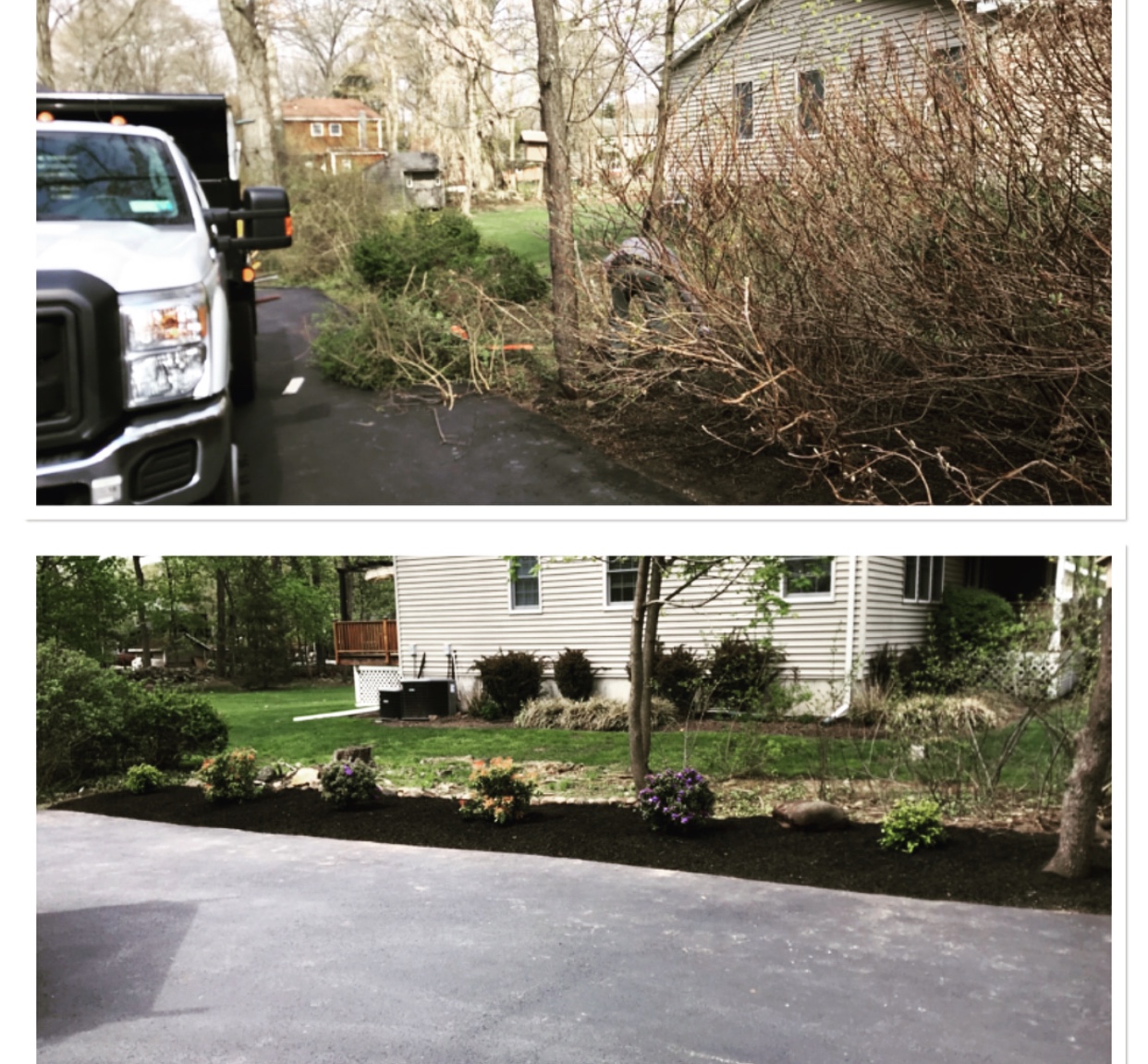 Retaining wall and patio